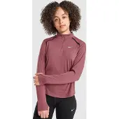 Nike Girls' Long Sleeve 1/2 Zip Top Junior, röd