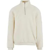 Urban Classics Oversized Teddy Halv Dragkedja Tröja