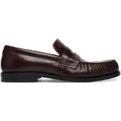 Calvin Klein Theo Leather Pleated Penny Loafers
