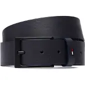Tommy Hilfiger Bälte 'Enamel Flag Rectangular Buckle' mörkblå