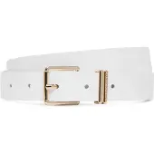 Tommy Hilfiger Bälte 'Buckle Logo Keeper' ullvit