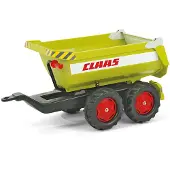 Rolly Toys rollyHalfpipe CLAAS, Leksakstraktortrailer, 3 År, Plast, Metall, Grön, Svart, Röd