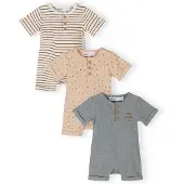 MINOTI Sparkdräkt/body beige / grå / röd