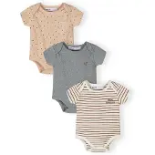 MINOTI Sparkdräkt/body beige / grå / vinröd / vit