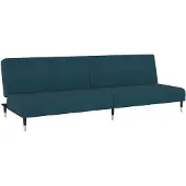 vidaXL Bäddsoffa 2-sits blå sammet