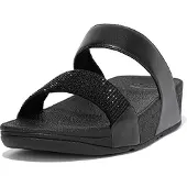 FitFlop för kvinnor. EC4-090 Flipflops Lulu Crystal svart (39), 3 till 5 cm, Ingen, Casual, Strandkläder
