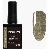 Ginza.se Nailura - Gel Polish 358 - Golden Bronze Glitter - 10 ml