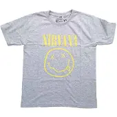 Ginza.se Nirvana: Kids T-Shirt/Yellow Happy Face (Heather Grey) (5-6 Years)