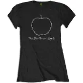 Ginza.se The Beatles: Ladies T-Shirt/On Apple Crystals (Black) (Embellished) (Small)