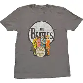 Ginza.se The Beatles: Unisex T-Shirt/Sgt Pepper & Drum (Charcoal Grey) (Large)