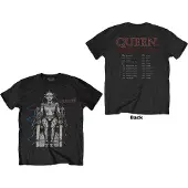 Ginza.se Queen: Unisex T-Shirt/European Tour 1984 (Black) (Back Print) (Small)