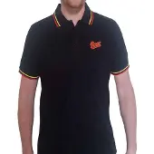 Ginza.se David Bowie: Unisex Polo Shirt/Flash Logo (Black) (Medium)