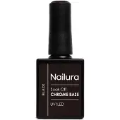 Ginza.se Nailura - Chrome Base Black Gel - Black - 10 ml