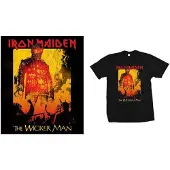 Ginza.se Iron Maiden: Unisex T-Shirt/The Wicker Man Fire (Black) (X-Large)