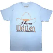 Ginza.se Morgan Wallen: Unisex T-Shirt/Cowboy Hat (Light Blue) (Large)