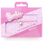 Carat Shop Barbie: Sterling Silver Silhouette Charm & Rose Quartz Bead Bracelet