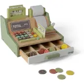 Dantoy - Wooden Cash register set