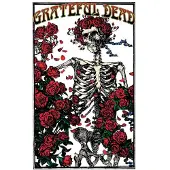Ginza.se Grateful Dead: Textile Poster/Skeleton & Rose