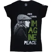 Ginza.se John Lennon: Ladies T-Shirt/Imagine Peace (Black) (XX-Large)