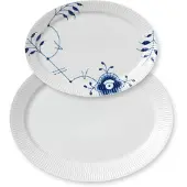 Royal Copenhagen Mixed Oval Platters-28 Cm & 35 Cm Tallrik