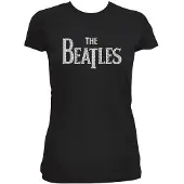 Ginza.se The Beatles: Ladies T-Shirt/Drop T Crystals (Black) (Embellished) (Large)