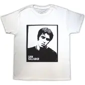 Ginza.se Liam Gallagher: Unisex T-Shirt/Framed Photo (White) (Large)