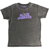 Ginza.se Black Sabbath: Unisex Burnout T-Shirt/Logo & Daemon (Charcoal Grey) (XX-Large)