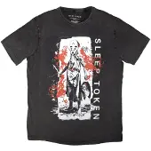 Ginza.se Sleep Token: Unisex Stone Wash T-Shirt/Euclid (Charcoal Grey) (Large)
