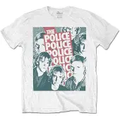 Ginza.se The Police: Unisex T-Shirt/Half-tone Faces (White) (X-Large)