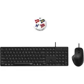 Rapoo Keyboard/Mice Set NX8020 Wired USB Black