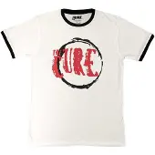 Ginza.se The Cure: Unisex Ringer T-Shirt/Circle Logo (White) (Large)