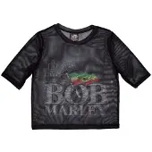 Ginza.se Bob Marley: Ladies Crop Top/Logo (Black) (Mesh) (Medium)
