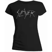 Ginza.se Slayer: Ladies T-Shirt/Scratchy Logo (Black) (X-Large)
