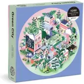 Ginza.se Green City 1000 Piece Round Puzzle