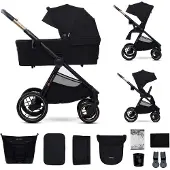 Kinderkraft universell vagn 2IN1 NEA 2.0 - midnight svart - KSNEA002BLK2000