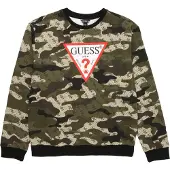 GUESS T-shirt ljusbeige / choklad / oliv / svart