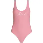 Karl Lagerfeld Baddräkt rosa / vit