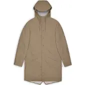 Rains - Jackor - Long Jacket W3 Beige för Unisex - Storlek XL