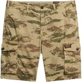 Superdry för män. M7110435A Lättviktsshorts i brun fallskärmsjägarstil (34), Casual, Kamouflage, Bomull