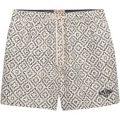 Superdry för män. M3010262A Premium Printed 15 baddräkt off-white (XL), Vit, Strandkläder, Återvunnen polyester