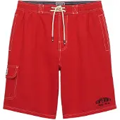Superdry för män. M3010269A Cargo 19 Boardshort röd (L), Strandkläder, Återvunnen polyester
