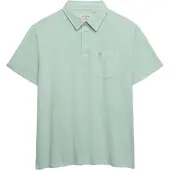 Superdry för män. M1110486A Polo Classic Bomull Linne Ljusgrön (M), Casual, Kort ärm