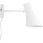 Dyberg Larsen Design vägglampa DL12, Vitt / opal, Vardagsrum / matsal, Metall, Design, Vägglampa, vägglampa inomhus