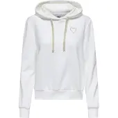 ONLY Sweatshirt 'ONLNola' guld / vit