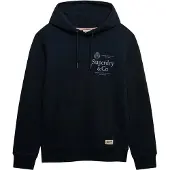 Superdry för män. M2014538A Hoodie 1954 Company Relaxed marinblå (M), Casual, Bomull, Marino