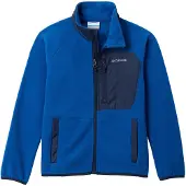 Columbia - Fast Trek V Full Zip Mountain Blue Collegiate Navy för UnisexUll - Barnstorlek M - Marinblå