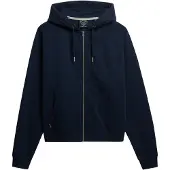 Superdry för kvinnor. W2012476A Essential Logo Raglan huvtröja med dragkedja, marinblå (M), Casual, Bomull, Marino