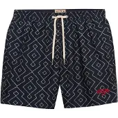 Superdry för män. M3010262A Premium Printed 15 marinblå baddräkt (XXL), Strandkläder, Återvunnen polyester, Marino