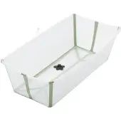 Stokke Flexi Bath - X-Large hopfällbart babbadkar | transparent grön