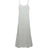 Superdry för kvinnor. W8012119A Printed Cami Maxi Dress vit (S), Casual, Viskos, Ärmlös / Hängselbyxor